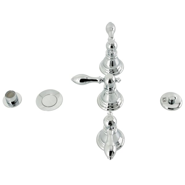 ThreeHandle Bidet Faucet, Polished Chrome